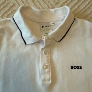 BOSS White Polo Shirt